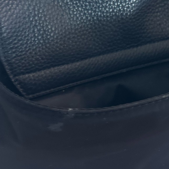 Authentic Tory Burch Thea Nylon Leather Baby Crossbody Diaper Bag in Navy - Picture 3 of 5